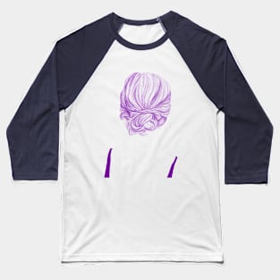 Purple Hair Baseball T-Shirt